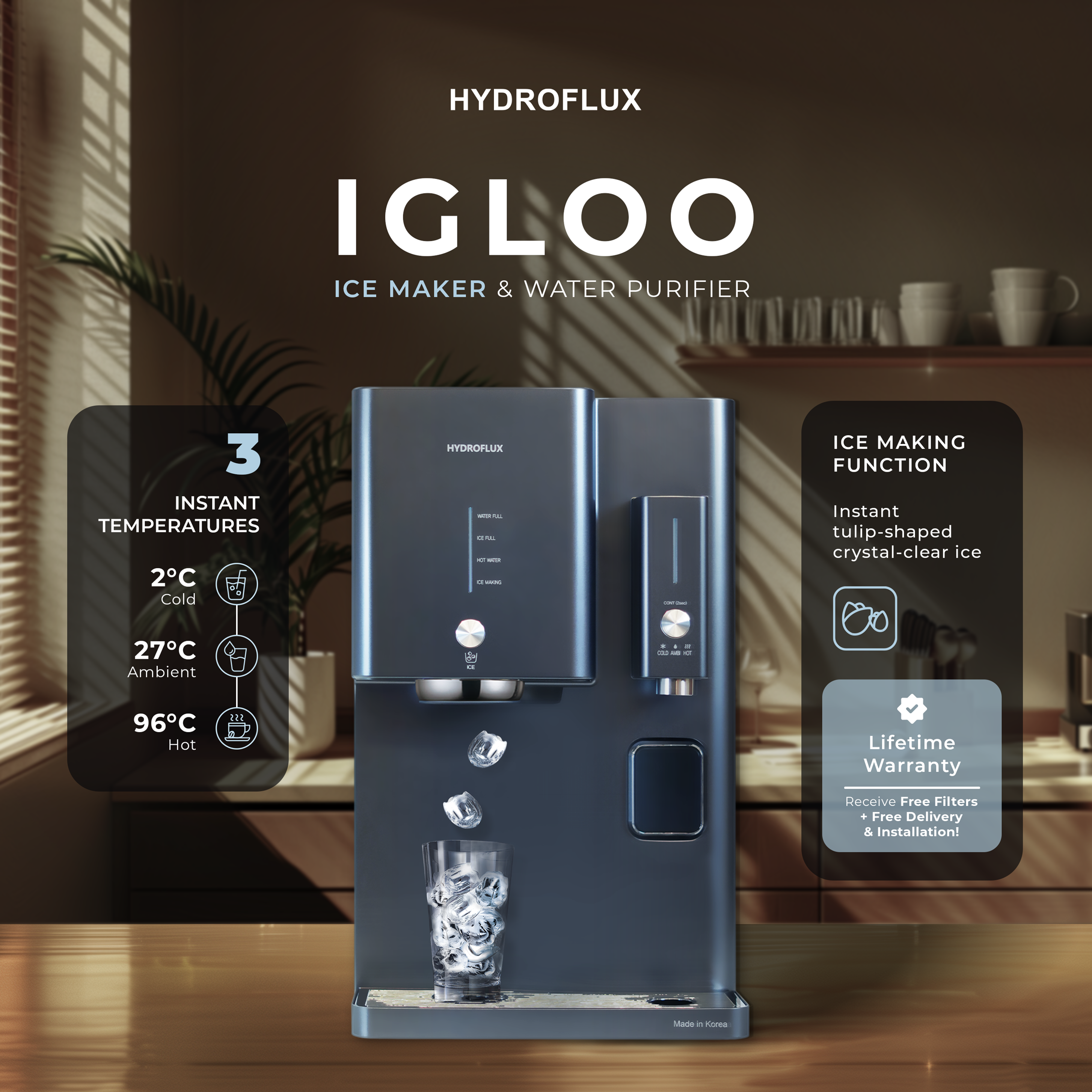 IGLOO Ice Maker & Water Purifier